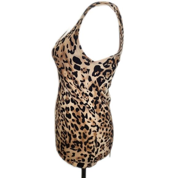 Cache Viscose/Lycra Tank Top, Animal Print, Size M - Picture 3 of 8